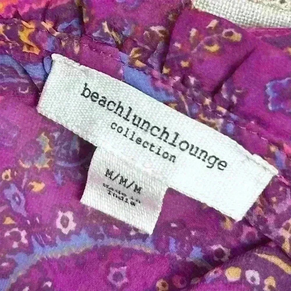 Beach Lunch Lounge Collection Med Long Sleeves Sheer Coverup Maxi Dress - Picture 13 of 16